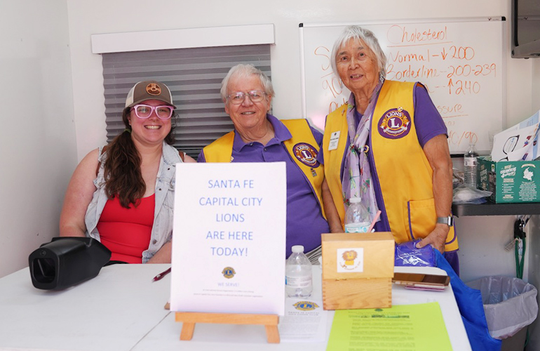 New Mexico Lions Club members provide information about Operation KidSight