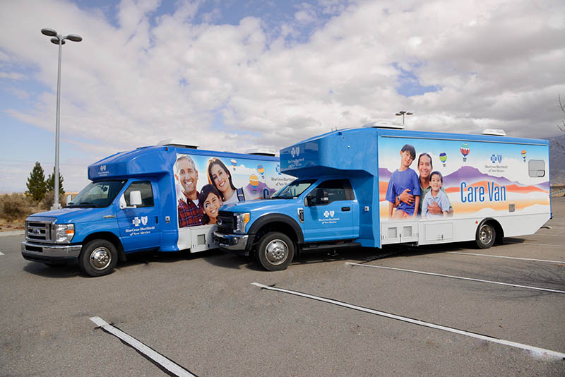 Blue Cross and Blue Shield of New Mexico agregó una segunda van de salud en 2018.